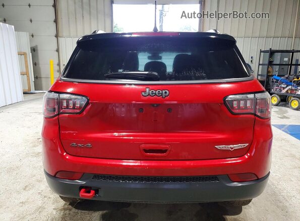 3C4NJDDB3KT670959 2019 JEEP COMPASS Red Rear view