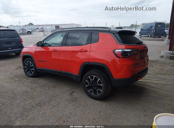 3C4NJDDB3MT600624 2021 JEEP COMPASS Оранжевый Задняя левая четверть