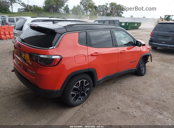 3C4NJDDB3MT600624 2021 JEEP COMPASS Оранжевый Задняя правая четверть