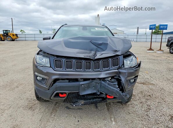 3C4NJDDB6KT748120 2019 JEEP COMPASS Gray წინა ხედი