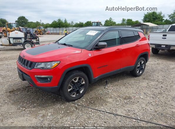 3C4NJDDB7JT410515 2018 JEEP COMPASS Orange Vista tres cuartos delantera izquierda
