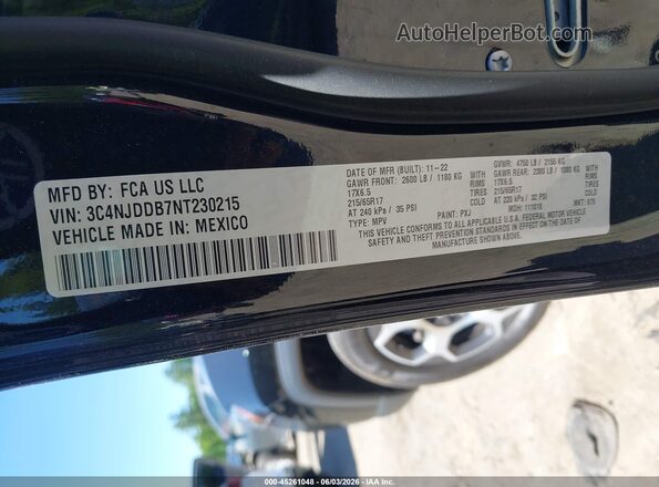 3C4NJDDB7NT230215 2022 JEEP COMPASS Black 
