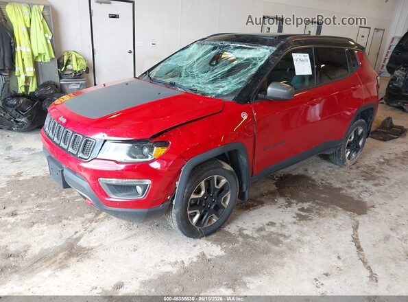 3C4NJDDB9JT128294 2018 JEEP COMPASS Red Przód lewy