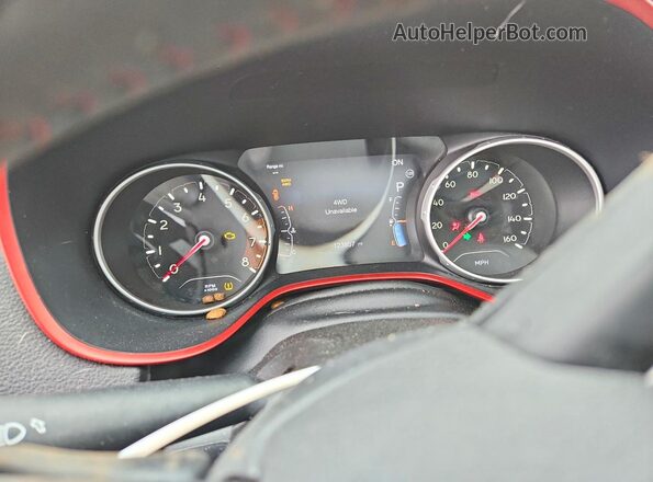 3C4NJDDB9JT178631 2018 JEEP COMPASS White Instrument cluster view