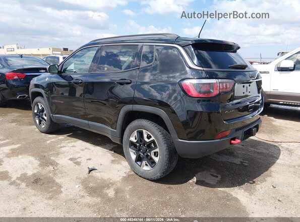 3C4NJDDB9JT307306 2018 JEEP COMPASS Black Հետևի ձախ
