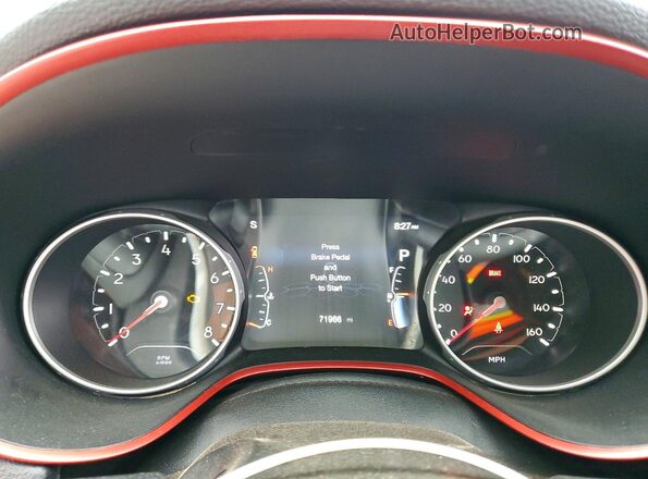3C4NJDDB9KT594860 2019 JEEP COMPASS White Вид щитка приладів