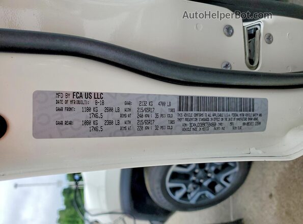 3C4NJDDB9KT594860 2019 JEEP COMPASS White Панорамний вид салону 360°