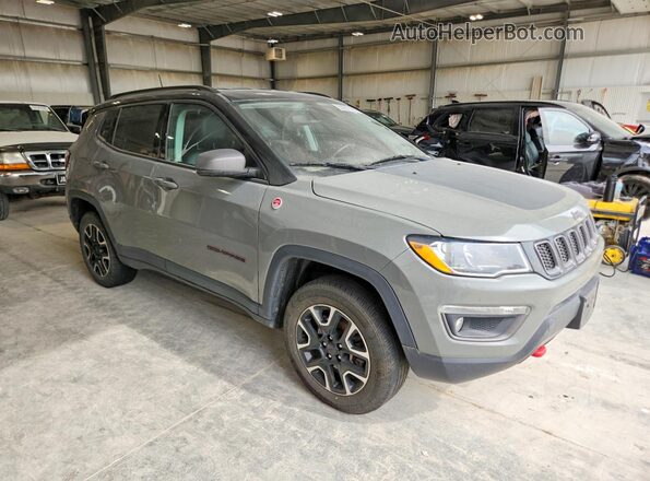 3C4NJDDB9KT828978 2019 JEEP COMPASS Gray წინა მარჯვენა