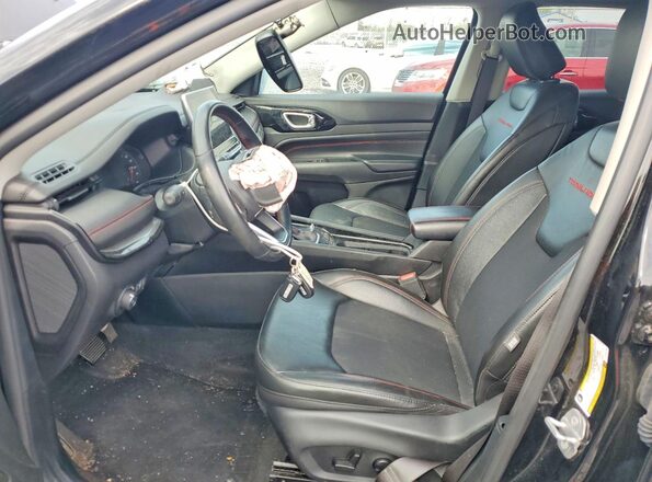 3C4NJDDB9NT191160 2022 JEEP COMPASS Black Front interior view