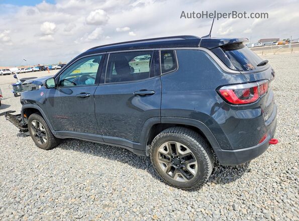 3C4NJDDBXJT234771 2018 JEEP COMPASS Gray Trasero izquierdo