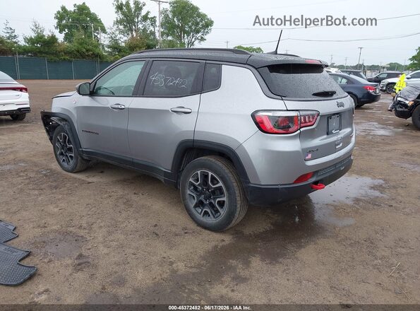 3C4NJDDBXKT681974 2019 JEEP COMPASS Серебряный Задняя левая четверть