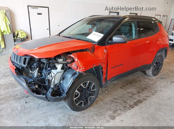 3C4NJDDBXKT800588 2019 JEEP COMPASS Orange Դիմացի տեսք