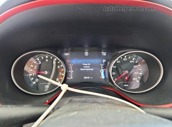 3C4NJDDBXLT123480 2020 JEEP COMPASS Gray Instrument cluster view