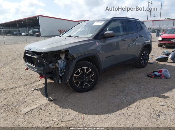 3C4NJDDBXLT203412 2020 JEEP COMPASS Gray Առջևի ձախ երեք քառորդ տեսարան