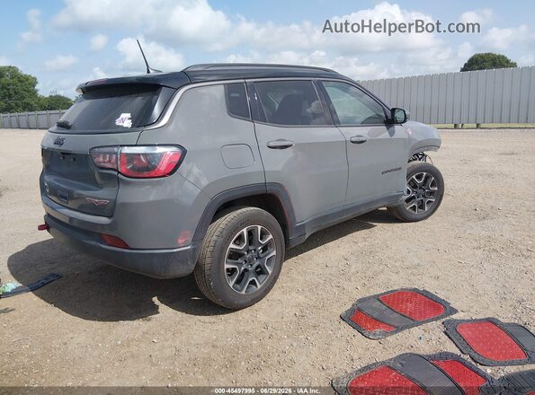 3C4NJDDBXLT203412 2020 JEEP COMPASS Gray Հետևի աջ