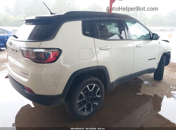 3C4NJDDBXMT600684 2021 JEEP COMPASS White Trasero derecho