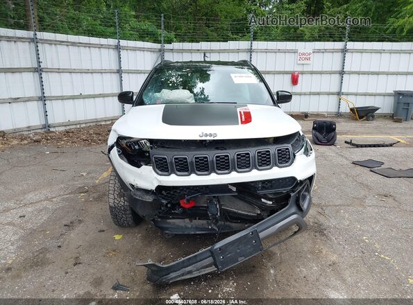 3C4NJDDN1ST524604 2025 JEEP COMPASS White Widok zestawu wskaźników