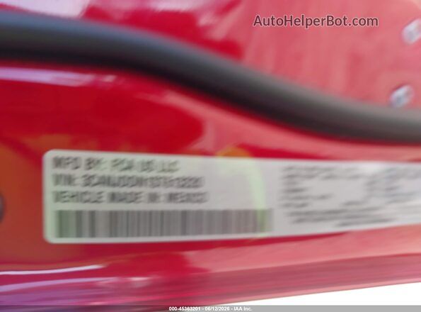 3C4NJDDN1ST613220 2025 JEEP COMPASS Красный 