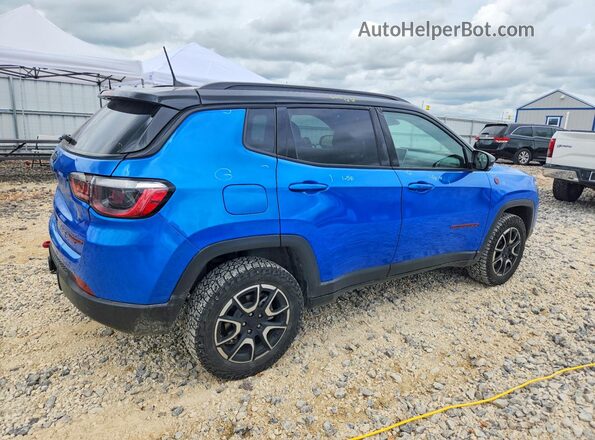3C4NJDDN7RT100130 2024 JEEP COMPASS Blue Tył prawy