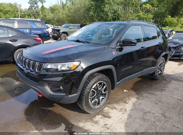 3C4NJDDN9RT101814 2024 JEEP COMPASS Black Vista tres cuartos delantera izquierda