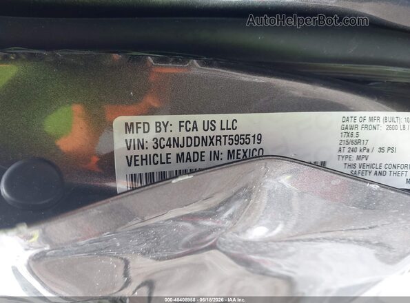 3C4NJDDNXRT595519 2024 JEEP COMPASS Gray Вид підкапотного простору