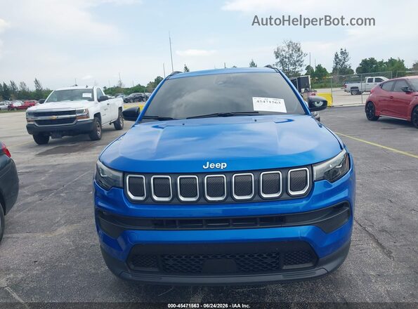 3C4NJDFB0NT109765 2022 JEEP COMPASS Blue Вид щитка приладів
