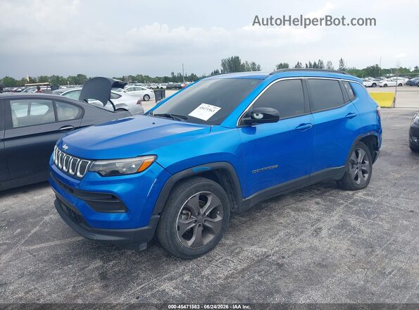 3C4NJDFB0NT109765 2022 JEEP COMPASS Blue Передня ліва чверть