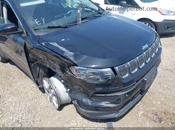 3C4NJDFB0NT221398 2022 JEEP COMPASS Black Front view