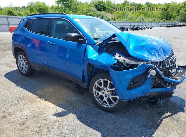 3C4NJDFB1NT117633 2022 JEEP COMPASS Blue Передня права чверть