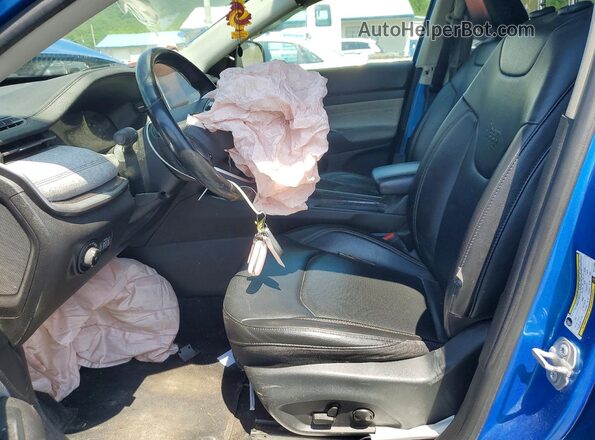 3C4NJDFB1NT117633 2022 JEEP COMPASS Blue Вид салону спереду