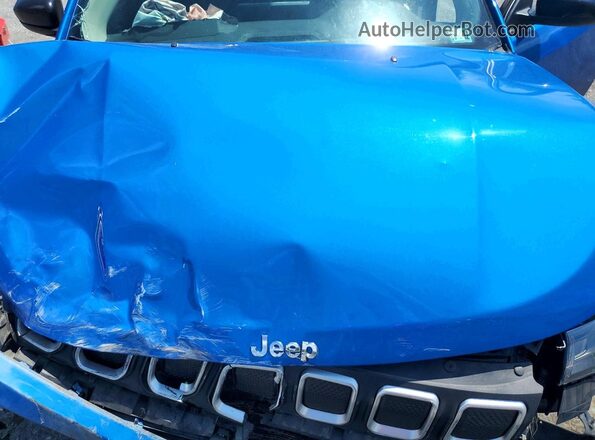 3C4NJDFB1NT117633 2022 JEEP COMPASS Blue Вид підкапотного простору
