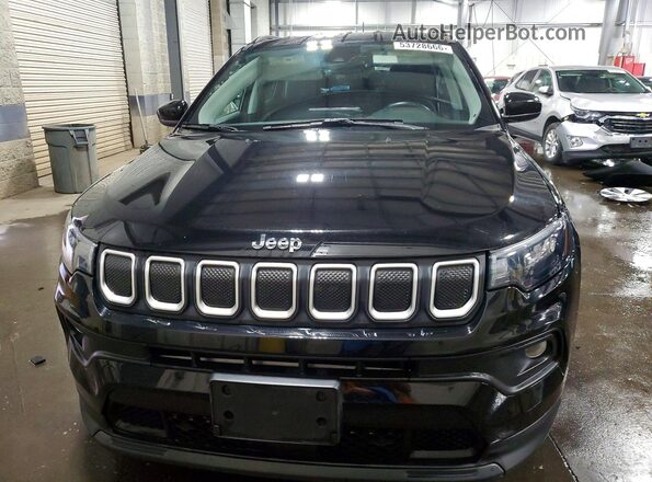 3C4NJDFB1NT117972 2022 JEEP COMPASS Black Front view