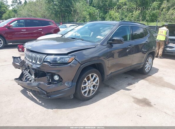 3C4NJDFB6NT204055 2022 JEEP COMPASS Gray წინა მარცხენა ხედი სამი მეოთხედიდან