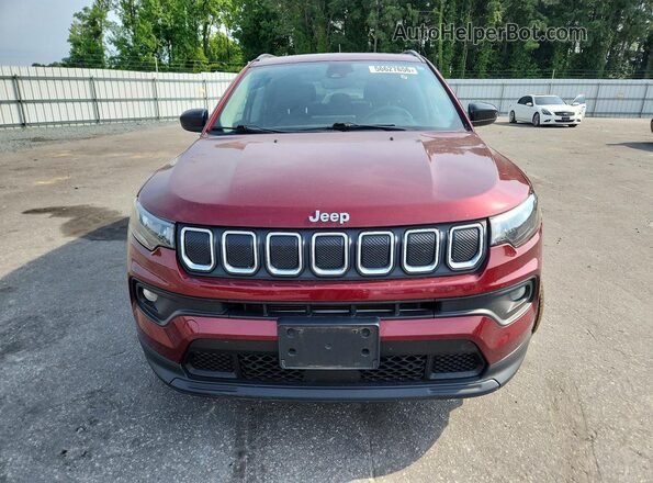 3C4NJDFB6NT207473 2022 JEEP COMPASS Maroon წინა ხედი
