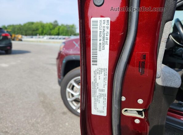 3C4NJDFB6NT207473 2022 JEEP COMPASS Maroon VIN კოდის სტიკერის ხედი