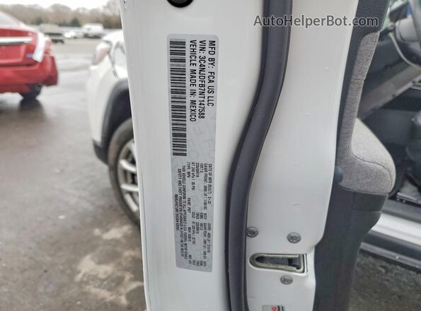 3C4NJDFB7NT147588 2022 JEEP COMPASS White VIN კოდის სტიკერის ხედი
