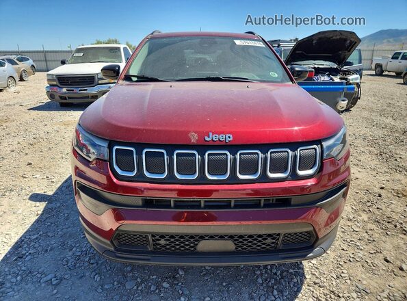 3C4NJDFB8NT165968 2022 JEEP COMPASS Бордовый Вид спереди