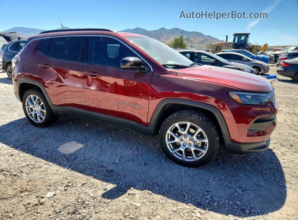 3C4NJDFB8NT165968 2022 JEEP COMPASS Бордовый Передняя правая четверть