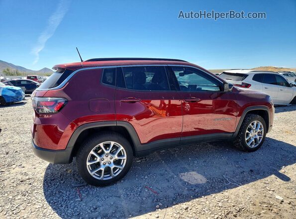 3C4NJDFB8NT165968 2022 JEEP COMPASS Бордовый Задняя правая четверть