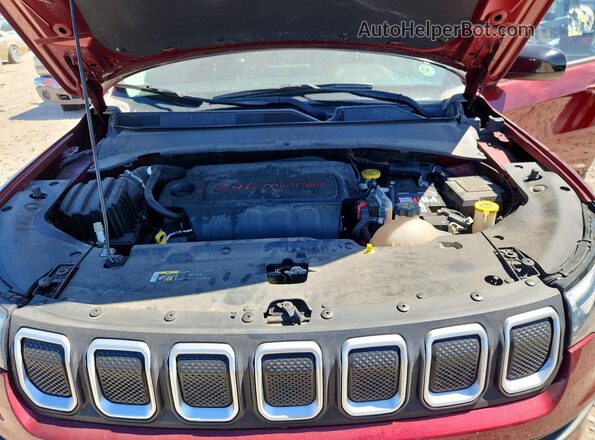 3C4NJDFB8NT165968 2022 JEEP COMPASS Бордовый Вид задней части салона