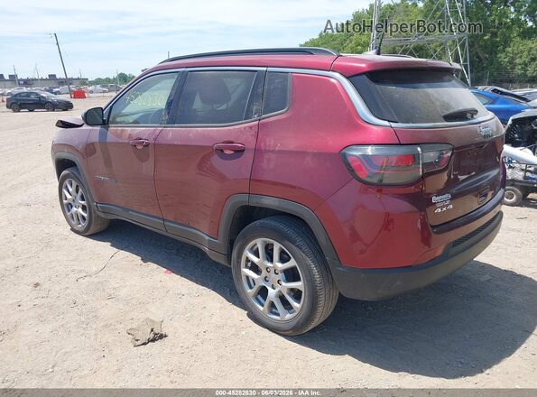 3C4NJDFB9NT172413 2022 JEEP COMPASS Maroon Rear left