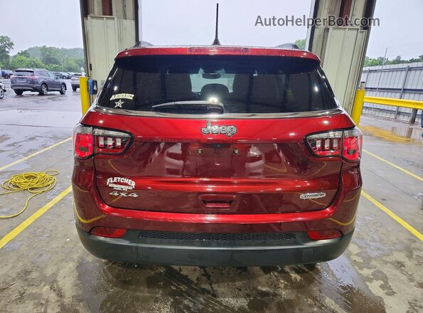 3C4NJDFBXNT118019 2022 JEEP COMPASS Burgundy Widok z tyłu