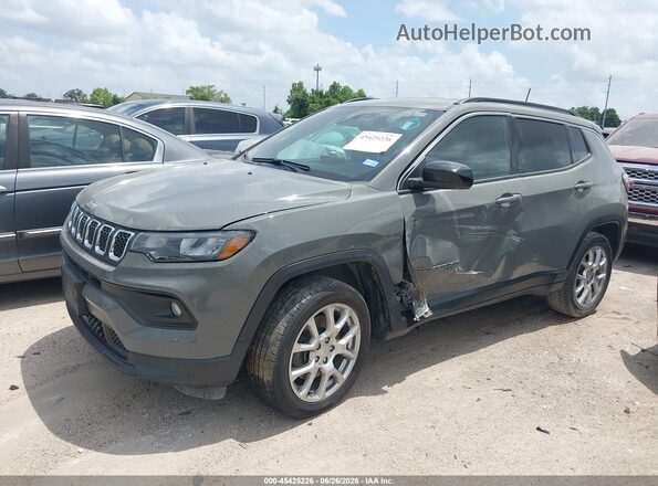 3C4NJDFN8PT524264 2023 JEEP COMPASS Gray წინა მარცხენა ხედი სამი მეოთხედიდან