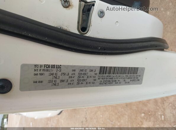 3C4PDCAB0JT301909 2018 DODGE JOURNEY White Շարժիչի բաժամունքի տեսք