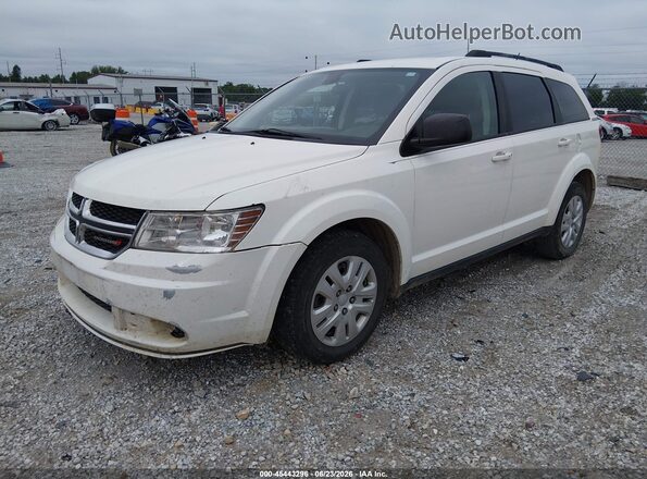 3C4PDCAB0JT344579 2018 DODGE JOURNEY White Vista tres cuartos delantera izquierda