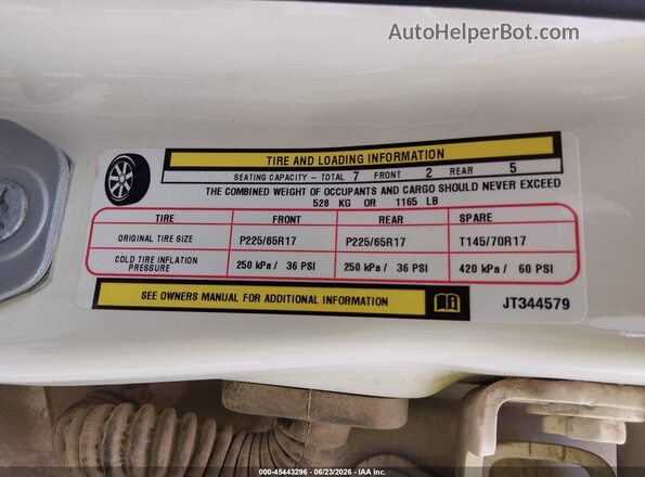 3C4PDCAB0JT344579 2018 DODGE JOURNEY White Vista del compartimento del motor