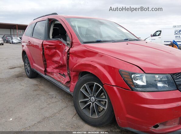 3C4PDCAB0JT447663 2018 DODGE JOURNEY Red Widok z przodu