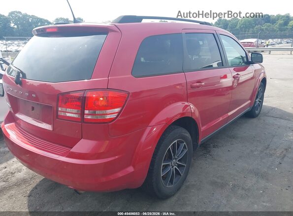 3C4PDCAB0JT474748 2018 DODGE JOURNEY Красный Задняя правая четверть