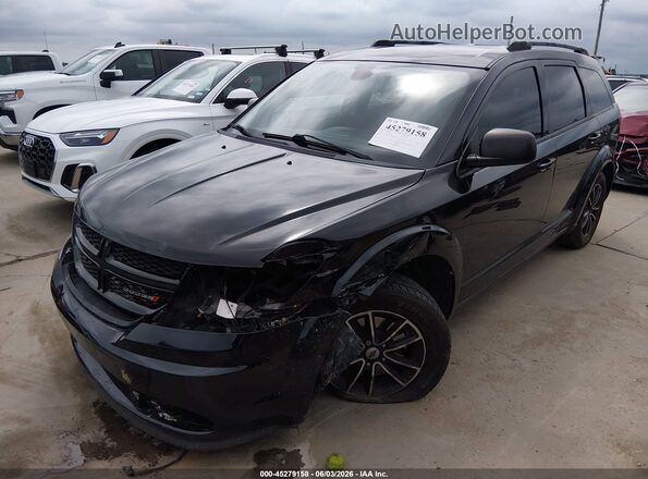 3C4PDCAB0JT490609 2018 DODGE JOURNEY Black Առջևի ձախ երեք քառորդ տեսարան