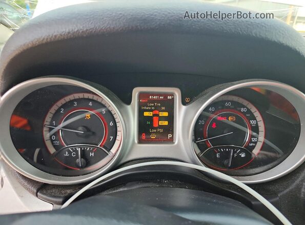 3C4PDCAB0JT513791 2018 DODGE JOURNEY White Սարքավորումների վահանակի տեսք